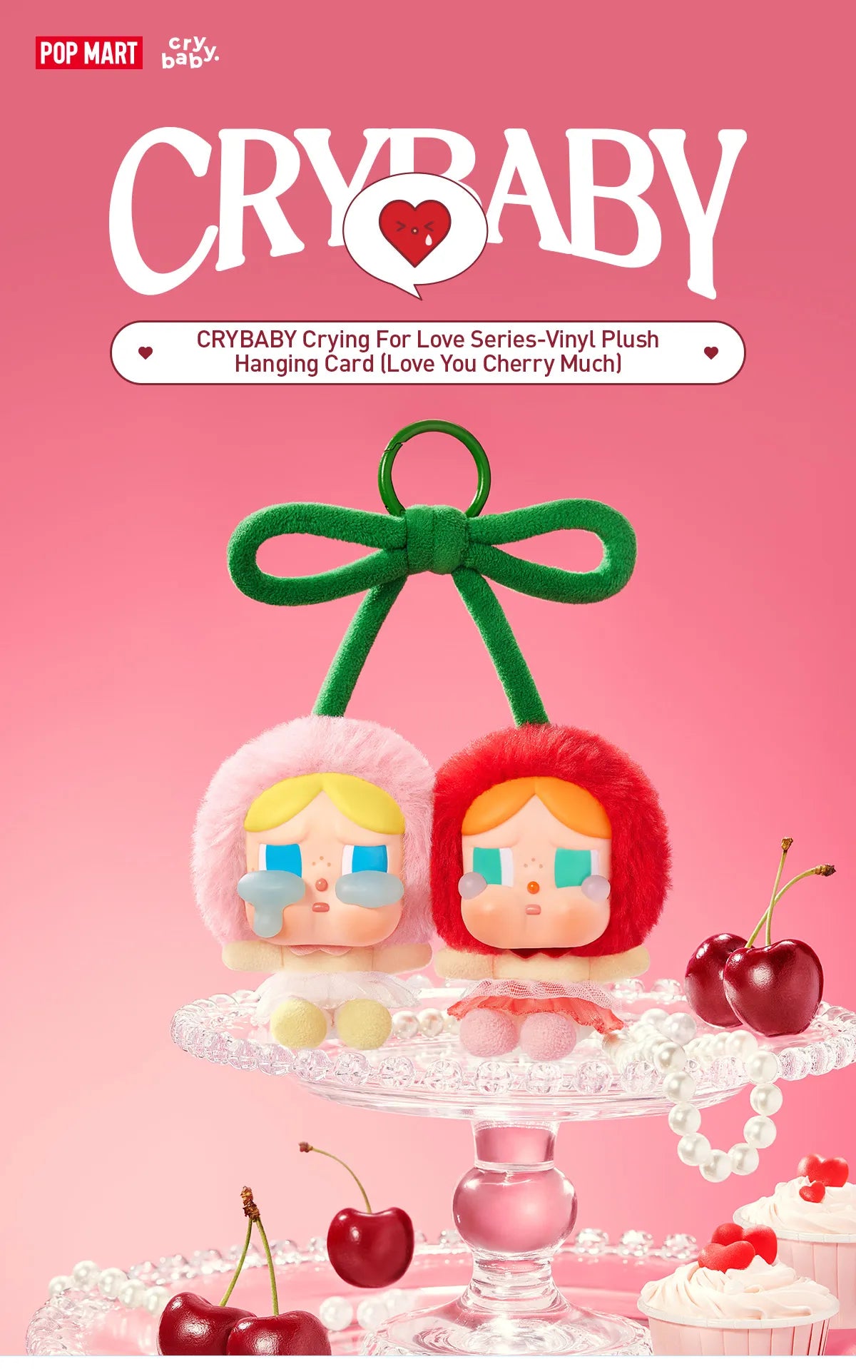 キーホルダー・アクリルキーホルダー CRYBABY Love You Cherry Much CRYBABY Crying For Love Love You Cherry Much クライベイビー